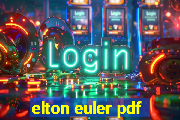 elton euler pdf